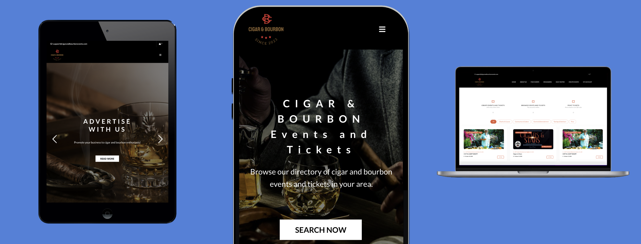 NewsbyWire: Cigar & Bourbon Events Launches New Online Event Ticketing Platform